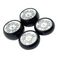 thumbnail image 3 of BELOVING 4 Roues RC Professionnelles Haute Performance Modifiées Bricolage Pneus pour 1:24 244016 Argent, 3 of 8