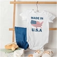 thumbnail image 4 of Puerto Rican Flag PR Peace Sign Romper Boys or Girls Infant Baby Brisco Brands NB, 4 of 6