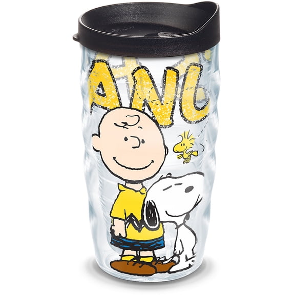 Tervis Peanuts Colossal Made in USA Double Walled  Insulated Tumbler Travel Cup Keeps Drinks Cold & Hot, 10oz Wavy, Classic