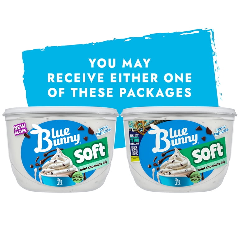 Blue Bunny Soft Mint Chocolate Chip Frozen Dairy Dessert, 46 fl oz