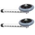 thumbnail image 1 of FONDOTIN 2 Pcs Roues de Marche Roulantes Lisses Roues de Marche en Aluminium Gris Adaptées aux Aînés Utilisation Intérieure, 1 of 8