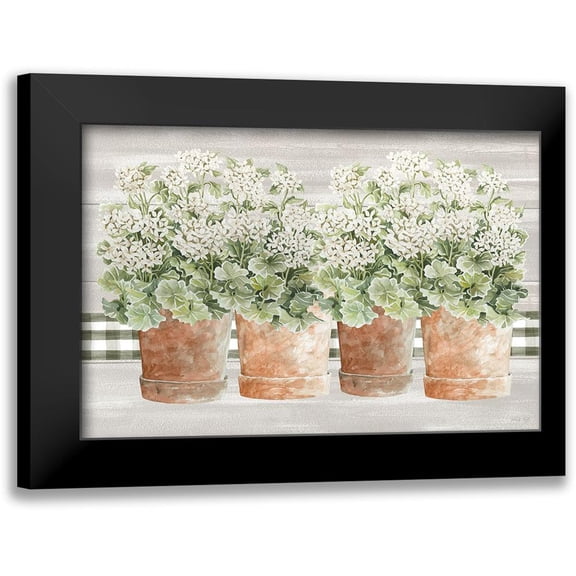 Jacobs, Cindy 14x11 Black Modern Framed Museum Art Print Titled - Welcoming Geraniums II