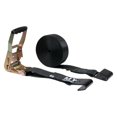 thumbnail image 2 of 10 Pack 2"x30' Black Ratchet Straps with Flat Hooks - 3,333 Lbs WLL - Heavy Duty Tie Down Ratchet Straps for Flatbed, Truck, Trailers, Cargo, Pickup, 2 of 6