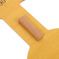 thumbnail image 3 of OULII Handheld Protractor Yellow Wood 1 Piece for School Equipment, 3 of 4