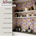 thumbnail image 4 of S4sassy Self-Stick Decorative Wallpaper, Botanical Lily Print Wall Paper, Vinyl Waterproof Contact Paper, Pastel Mix, 25"x120" Removable Renter Friendly Wall Covering For Bedroom, Dining room, 4 of 9