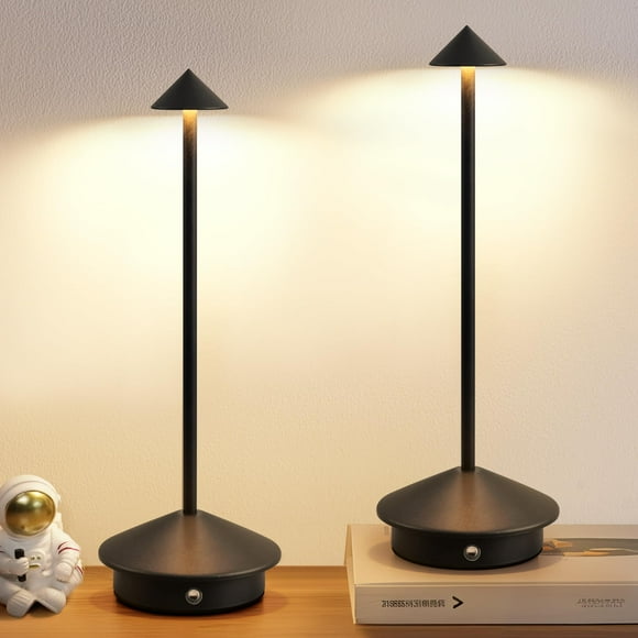 Lámpara de Mesa LED Inalámbrica NEWSEE Set de 2 con Batería 5000mAh