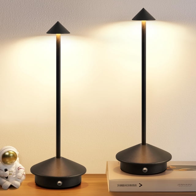 Lámpara de Mesa LED Inalámbrica NEWSEE Set de 2 con Batería 5000mAh