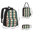 thumbnail image 2 of Balery Christmas Snowflakes Plaid Mochila escolar 3 en 1 para niños: mochila resistente con lonchera térmica y estuche para lápices. Mochila escolar para niños y niñas., 2 of 7