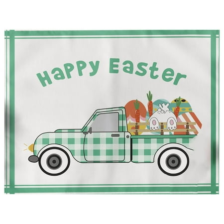 

Shpwfbe Home Decor Desk Mat Easter Gift Placemat Washable Suitable For Party Kitchen Dining Decorations Room Decor