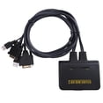 thumbnail image 2 of DVI KVM Switcher Switch Box 2 en 1 Audio Video Cable Teclado Ratón Monitor 2 puertos USB2.0 HD Interruptor KVM Scienceny  PJ7811-01, 2 of 2