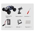 thumbnail image 4 of Coche Todoterreno Con Tracción En Las Cuatro Ruedas 1:16 2,4G, Recargable, 4Wd, Bigfoot, Escalada, Todoterreno, Juguetes, Coches De Carreras Con Control Remoto De Alta Velocidad Moyic FN006624-01, 4 of 6