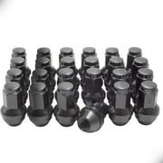 Wheel Accessories Parts 24 Black 14x2 Factory Style Lug Nuts Cone Seat Fits Ford F150, Expedition, Lincoln Part # 4L3Z-1012-A 7L1Z-1012-A 611-288 OEM Style Wheel Lug Nut (24, M14x2.0