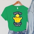 thumbnail image 3 of Camisetas de dibujos animados para mujer, ropa de pato, animales, YOU YOU DUCKING DUCK Print Vintage para mujer, camisetas para mujer, camisetas para mujer, 3 of 4