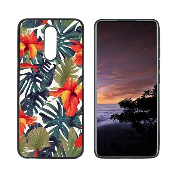Tropical-367 Phone Case, Degined for LG X4 Case Men Women, Flexible Silicone Shockproof Case for LG X4