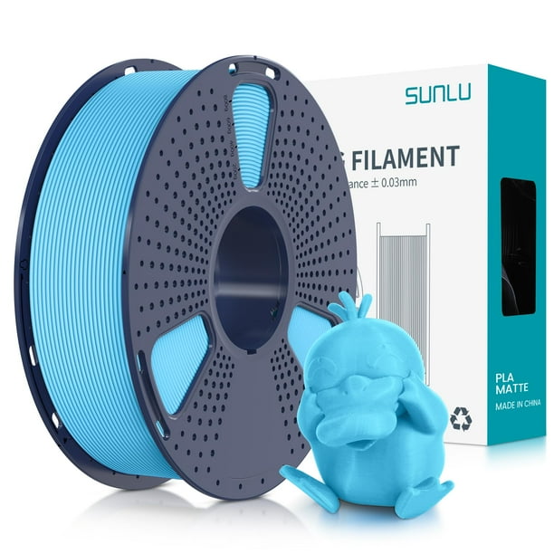 Filamento para impresora 3D SUNLU PLA mate, bobina de 1,75 mm y 1 kg