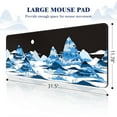 thumbnail image 4 of Mouse Pad Large (31.5X11.78 in), Non-Slip Natural Rubber Base Gaming Mouse Pad with Stitched Edge, Waterproof Extended Mouse Pad for Keyboard, Mouse and Desktop, Snow Mountain, 4 of 6