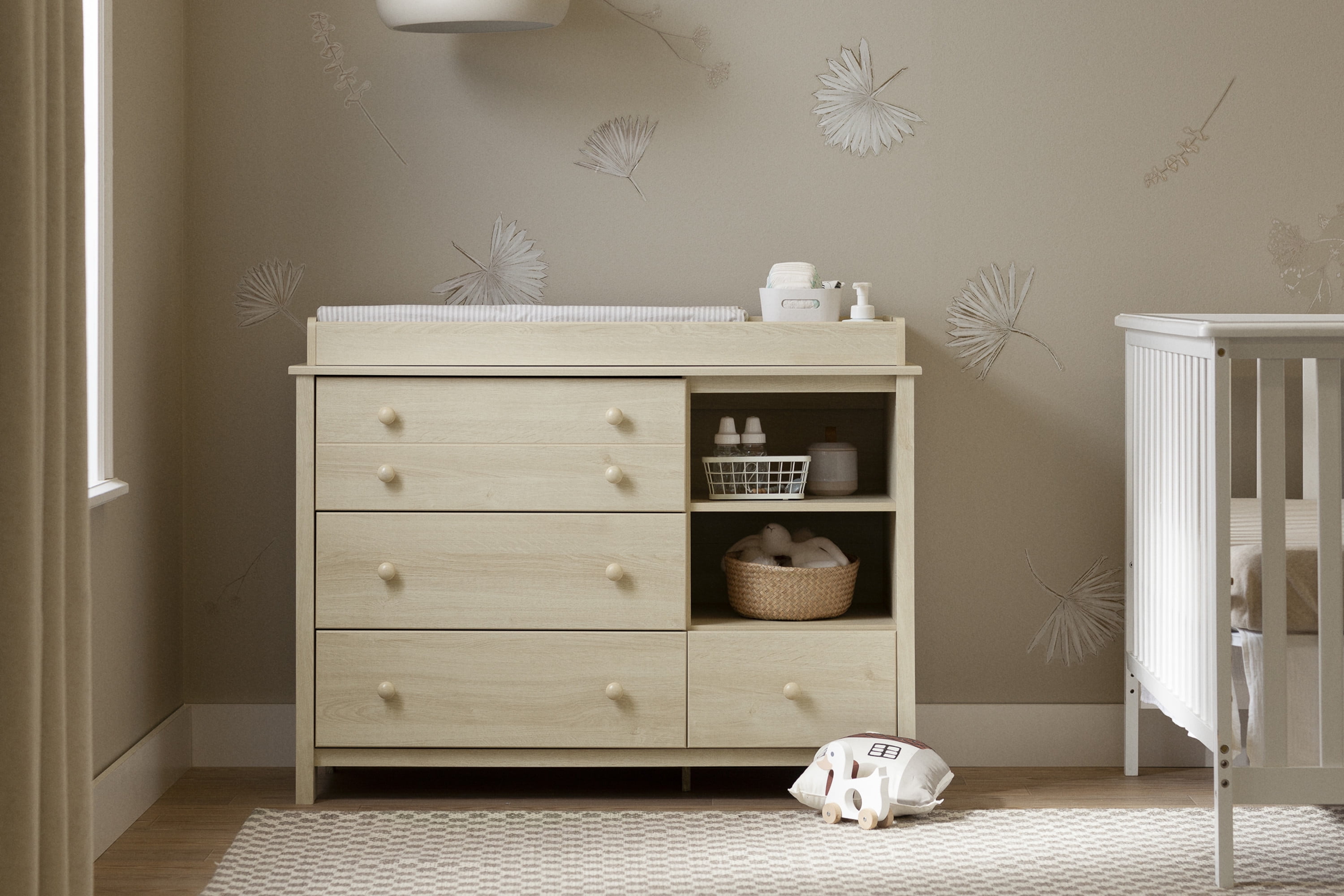 South Shore Little Smileys, Contemporary Changing table, Wide Beige