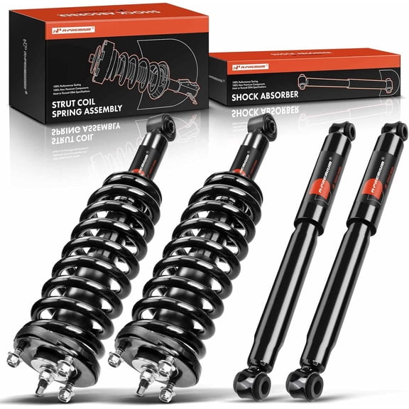 A-Premium Set (4) Front and Rear Complete Shock Absorber Strut & Coil Spring Assembly Compatible with Tacoma 1995-2004 4WD RWD, Driver & Passenger