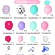 thumbnail image 3 of Kit de arco de guirnalda de globos YONGSHENG 139 piezas rosa rojo aguamarina azul blanco, 3 of 5