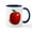 White/Navy Inside, variant on CafePress - Red Apple Fruit Mug - 11 oz Ceramic Mug - Novelty Coffee Tea Cup