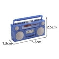 thumbnail image 5 of Vintage Style Gramophone er Phonographs Cassette Player :12 Doll House Decoration Pretend Scene , 5.8x1.3x2.5cm Blue, 5 of 6
