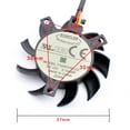 thumbnail image 3 of T124010SL(2) 37mm 30x30x23mm DC12V 0.10A 3 lines Cooling fan, 3 of 3