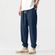 thumbnail image 4 of Ceisia Men's Breathable Loose Tapered Casual Pants with Elastic Drawstring Waist Navy XL Gifts, 4 of 8