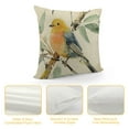 thumbnail image 4 of Leisuo  Spring Summer Birds Decorative Throw Pillow Covers, Chickadee Goldfinch Bluebird Porch Outdoor Home Decor, Sparrow Branches Vintage Couch Cushion Case, 4 of 5