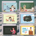 thumbnail image 5 of Teachers' Day Thanks Thanksgiving Greeting Card Set Handwritten Card Gift To Teachers Baptism Greeting, 5 of 5