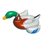 Swim Central 88" Inflatable Giant Mallard Decoy Duck Swimming Pool Float