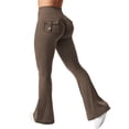 thumbnail image 1 of Leggins YEOREO Flare con bolsillos para mujer Brittany Coffee S, 1 of 5