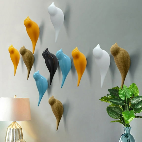 Gecau Wall Hooks Hooks for Hanging Adhesive Hooks for Shower Prevent Rust Hooks for Wall Bathrooms Creative Decorative Door Hooks Small Door Hooks for Bags Door Hanger Hook Father's Day 1PC