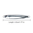 thumbnail image 3 of Señuelo de pesca de 7 g, aleación de zinc, 4,5 cm, señuelo de pesca duro, aparejos de pesca (estilo C) Ehuebsd Para Estrenar, 3 of 3