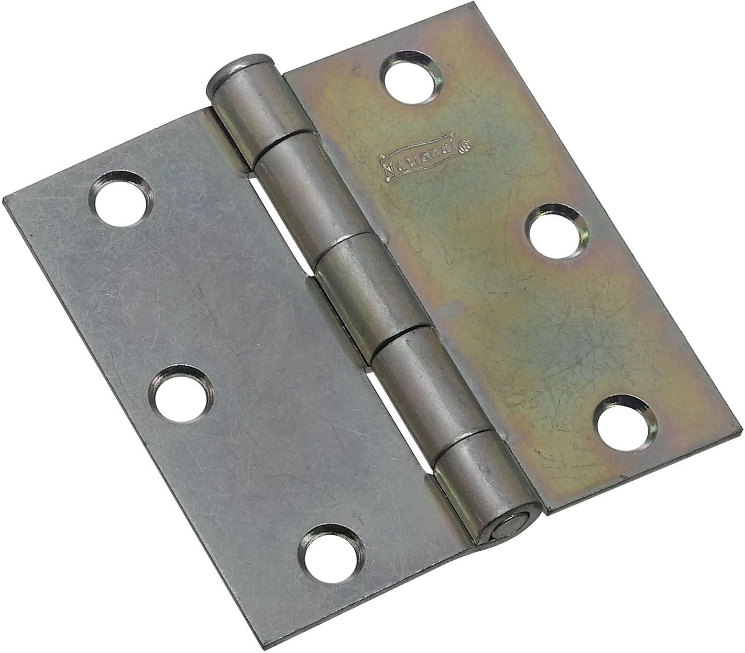 National Hardware N195-651 Zinc Removable Pin Broad Hinges 3 x 3 inches 