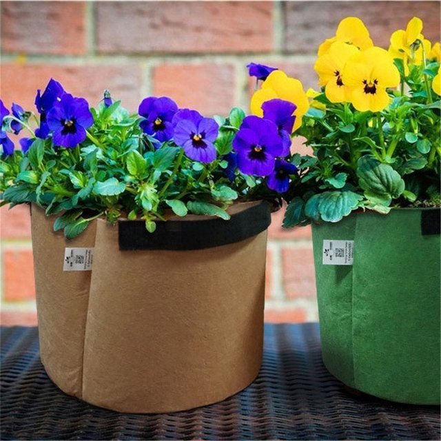 Pompotops Planting FeltCloth Planting Container Bag Thicken Garden Pot Clearance