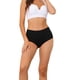 thumbnail image 1 of Bragas de mujer de cintura alta y control de abdomen CURVY GLAM para el Día de la Madre, cobertura completa, color sólido, XL, negro, 1 of 4
