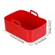 thumbnail image 3 of Olla de silicona para freidora de aire, 2 uds., Compatible con DZ201 Foodi 8QT, revestimiento de freidora de aire de silicona reutilizable, accesorios para freidora de aire, 3 of 6