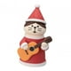 thumbnail image 3 of Adornos navideños de resina, adorno para árbol de Navidad con forma de gato, decoración de belén coleccionable gato guitarra, 3 of 9