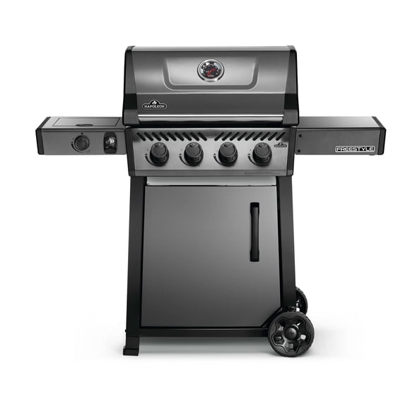 Napoleon Freestyle 425 Propane Gas BBQ Grill with Range Side Burner, Graphite Grey