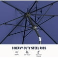 thumbnail image 5 of Beanss Outdoor Patio Umbrella, Table Umbrella with Push Button Tilt and Crank, 8 Ribs Market Umbrella, 5 of 9