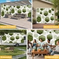 thumbnail image 6 of Sage Green Marble Garage Door Cover Banner 7 x 16 FT, Gold White Geometric Hexagon Modern Garage Door Curtains Backdrop with Grommets for Indoor Outdoor Wall Party Porch Yard Decorations Background, 6 of 9