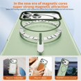 thumbnail image 3 of Magnetic Case For IPhone 17 Pro Max (6.9"),Compatible With MagSafe,Heavy-Duty Shockproof, Electroplated Dual Color Magnetic Phone Cover,Green,For iPhone 17 Pro Max, 3 of 9