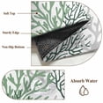 thumbnail image 6 of Round Rugs 5Ft, Sage Green Gray Coral Coastal Round Area Rug Washable Indoor Throw Carpet, Summer Beach Seaside Nautical Soft Non Slip Circle Rug for Cabinet Bathroom Home Decor Aesthetic, 6 of 8