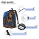 thumbnail image 3 of Easygdp Starry Night Charging Dinosaur Mochila de Lona Resistente para Laptop, Compatible con Laptops de 15 a 17 pulgadas, Ideal para Escuela, Trabajo y Viajes-Medium, 3 of 5