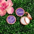 thumbnail image 2 of Koyal Wholesale Rose Gold Compact Mirror Bridesmaid Wedding Gift, Royal Purple, 1-Pack, 2 of 5