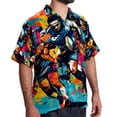 thumbnail image 2 of Football Men's Short Sleeve Beach Shirts, Hawaiian Printed Button Down Summer Casual Unisex Men's Shirts, 2 of 6