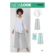 New Look Sewing Pattern 6625 - New Look Sewing Pattern Misses' Tops and Pull On Pants, Size: A (10-12-14-16-18-20-22)
