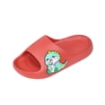 thumbnail image 2 of Eltusu Girls Slides, Open Toe Cartoon Non-Slip Soft Bottom Summer Slippers Red Size 12.5-13（Little Kids), 2 of 3