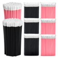 thumbnail image 1 of Varitas labiales desechables 600 piezas - Aplicadores de labios desechables negro y rosa - Pinceles de labios desechables para maquillaje brillo de labios o lápiz labial - Kit de aplicadores de maquil, 1 of 5