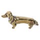 thumbnail image 4 of GOOHOCHY Miniatura de perro salchicha de latón: Figura de perro salchicha en miniatura para estantería de oficina - Estatua antigua de animal para escritorio - Figura de perro pequeño, 4 of 7